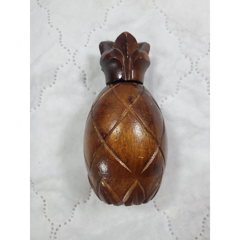 Wooden Pineapple Shaped Nut Cracker Swinger Decor - Picture 3 of 6